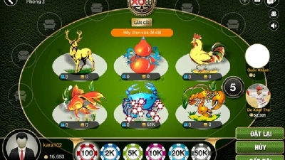 Bầu Cua online tỷ lệ trả thưởng cao nhất thị trường 98%
